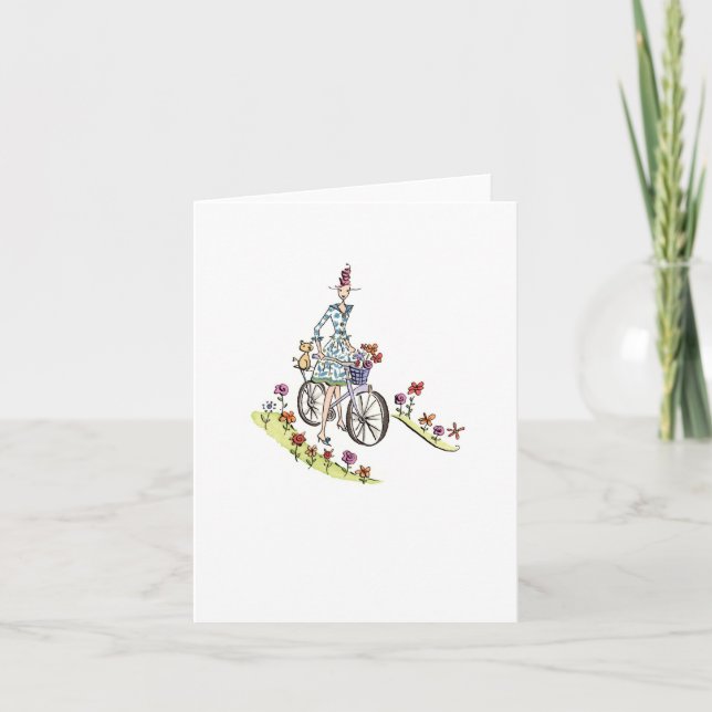 Bike Rider / Lulu Notas 4 x 5.6 tarjeta de nota (Anverso)