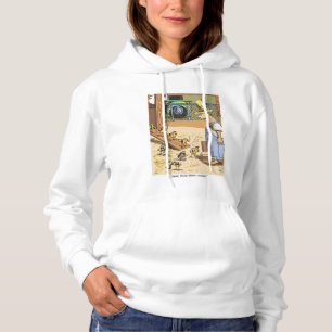 Biker Chicas mujeres sudaderas blancas encapuchada