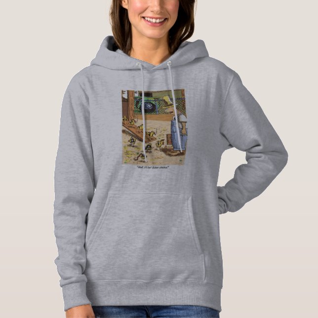 Biker Chicas mujeres sudaderas con capucha gris (Anverso)