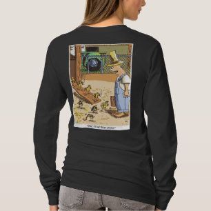 Biker Chicles mujeres camisa negra de manga larga