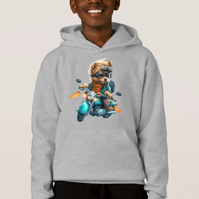 Biker de perros Guay, lindo conductor de perro de  (Anverso)