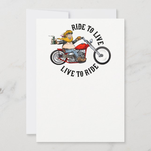 biker motard ride to live (Anverso)