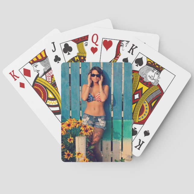 BIKINI PATRIOTI CHICA cartas de juego (Reverso)