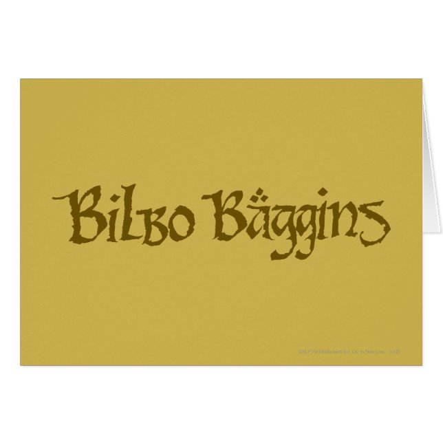 BILBO BAGGINS™ Solid (Anverso (Horizontal))