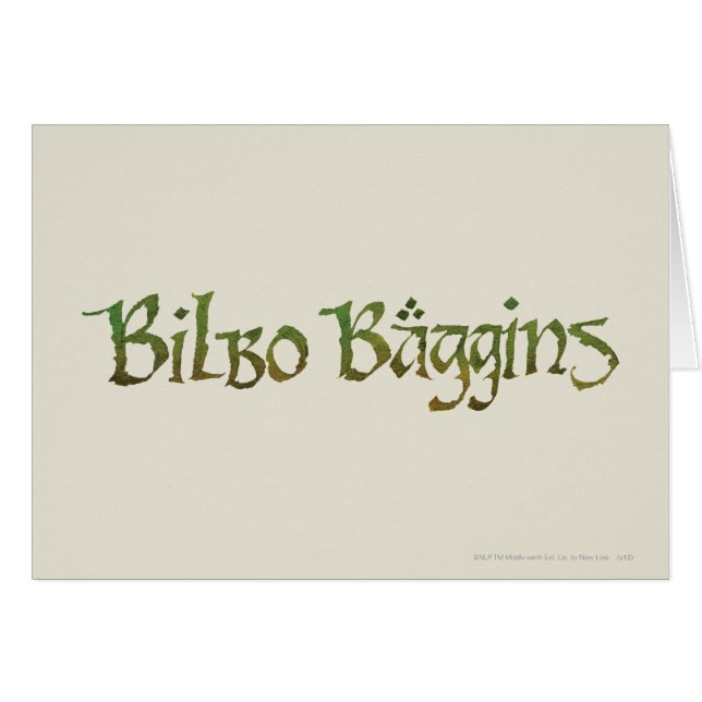 BILBO BAGGINS™ Texturizado (Anverso (Horizontal))