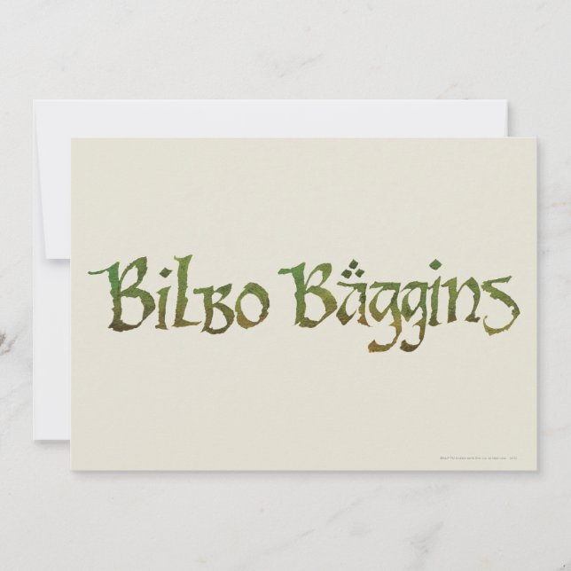 BILBO BAGGINS™ Texturizado (Anverso)