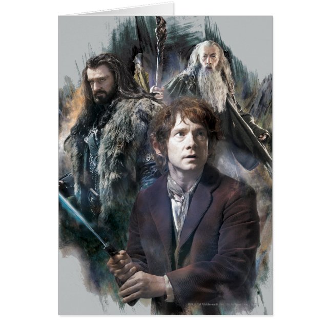 BILBO BAGGINS™, THORIN OAKENSHIELD™ y Gandalf (Frente)