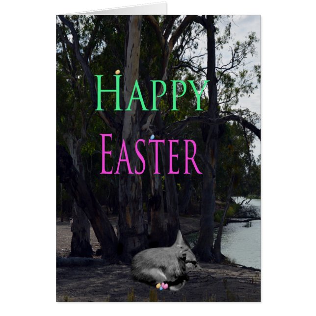 Bilby Feliz Saludo de Pascua (Frente)