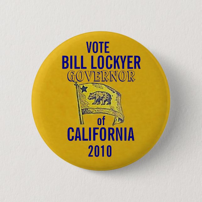 Bill 2010 Lockyer para el botón del gobernador (Anverso)