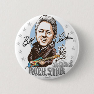 ¡Bill Clinton Rockstar político! Botón