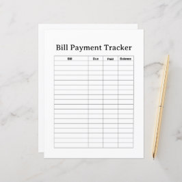 BILL PAYMENT TRACKER FLYER