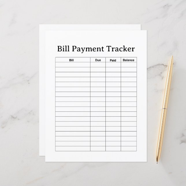 BILL PAYMENT TRACKER FLYER (Anverso/Reverso In Situ)