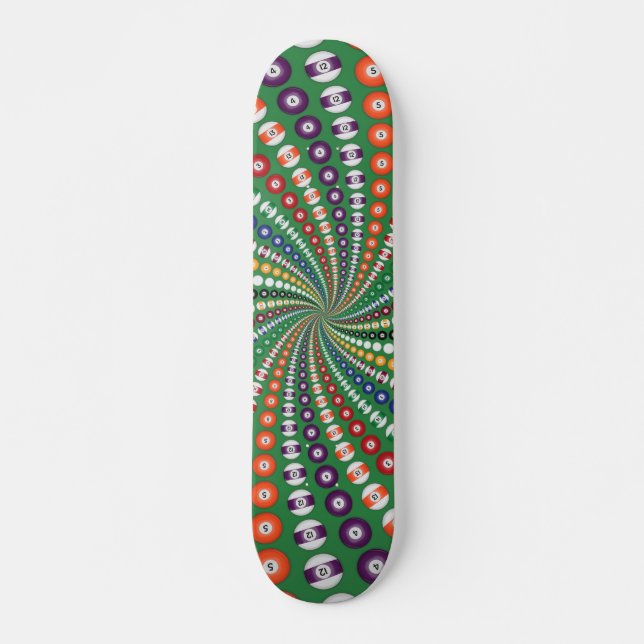 Billar / Bolas de billar Espiral: Skateboard (Anverso )