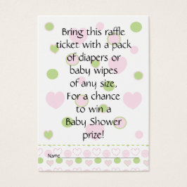 Billete Baby Shower Raffle/Azúcar y especias