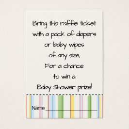 Billete Baby Shower Raffle/Picnic Floral