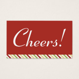 Billete de bebida de fiesta de fiesta roja de Mart