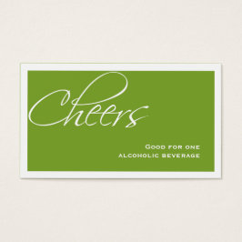 Billete de bebida del evento formal del personaliz