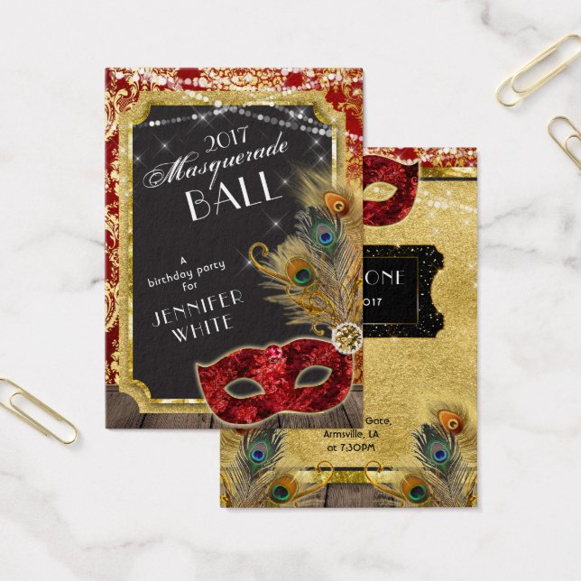 Billete de entrada para el Peacock Red Gold de Mas (Oficina)