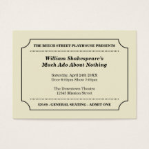 Billete de entrada para eventos de personalizado d