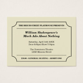 Billete de entrada para eventos de personalizado d