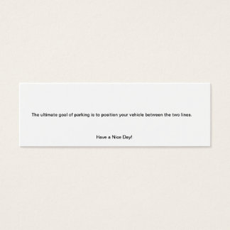 Billete de estacionamiento