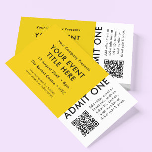 Billete de evento Entradas de conciertos de códi