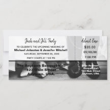 Billete de novia y Fiesta de Groom Jack y Jill