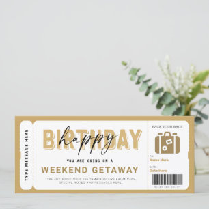 Billete de regalo del Hotel Stay Getaway Voucher d
