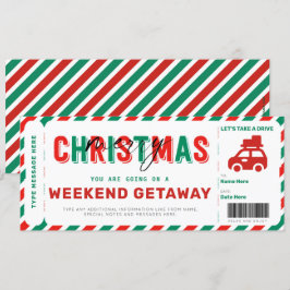 Billete de regalo para los Navidades de los cheque