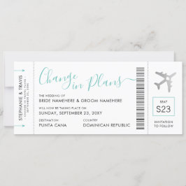 Billete de tarjeta de embarque cambia el avión de 