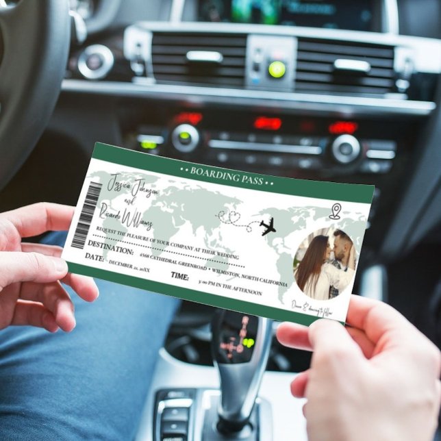 Billete de tarjeta de embarque de invitación a la  (Subido por el creador)
