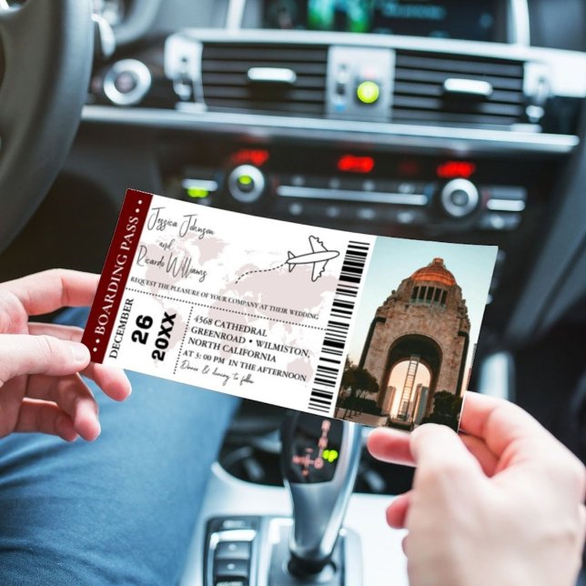 Billete de tarjeta de embarque de invitación a la  (Subido por el creador)