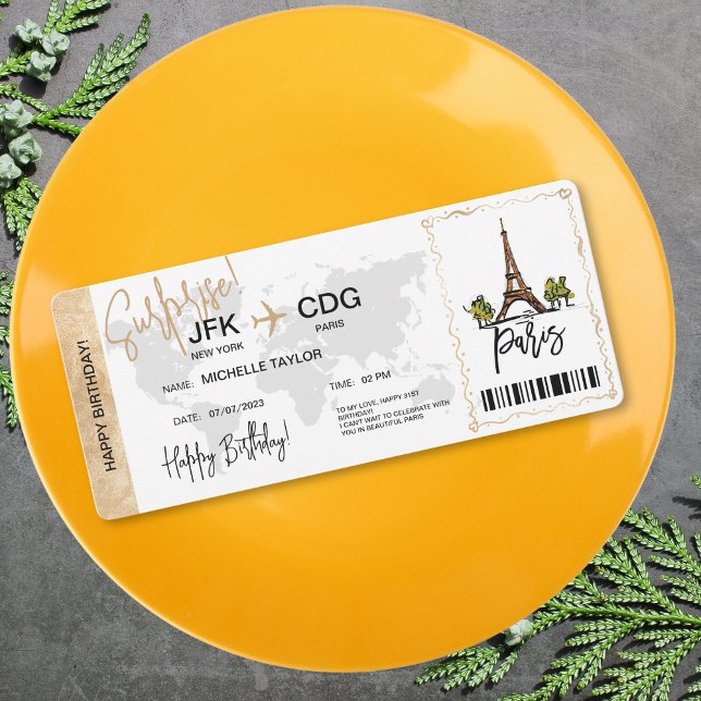 Billete de tarjeta de embarque para cumpleaños sor (Subido por el creador)