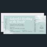 Billete de tarjeta de embarque Tropical para el vi<br><div class="desc">Invitación de cumpleaños para un viaje de vacaciones en playa tropical para pasajeros con pases en avión Ticket de pasaje en barco, estás invitando a amigos a venir para una aventura de cumpleaños. En la parte posterior hay espacio para la información de viaje y los detalles del rsvp, o para...</div>