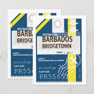 Billete de viaje de Bridgetown Barbados