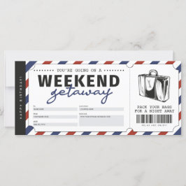 Billete de viaje de fin de semana Getaway Getaway