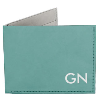 Billeteras Tyvek® Cartera Celadon Green Monogrammed Billfold