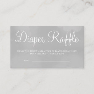 Billetes de tarjetas Raffle Gray Starry Sky Diaper