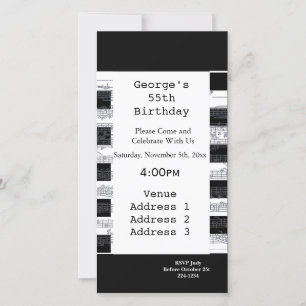 Billetes musicales Cumpleaños