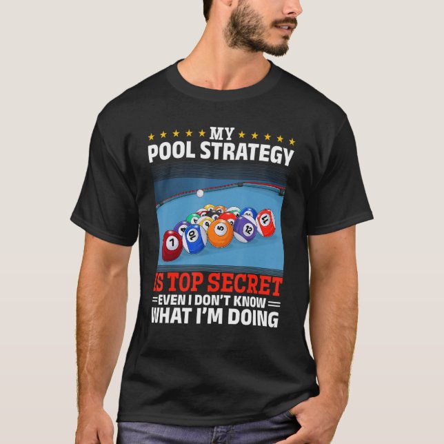 Billiard Pool Mi Pool Estrategia es Top Secret (Anverso)