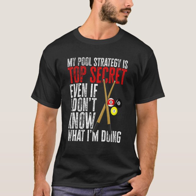 Billiard Pool Mi Pool Estrategia es Top Secret 1 (Anverso)