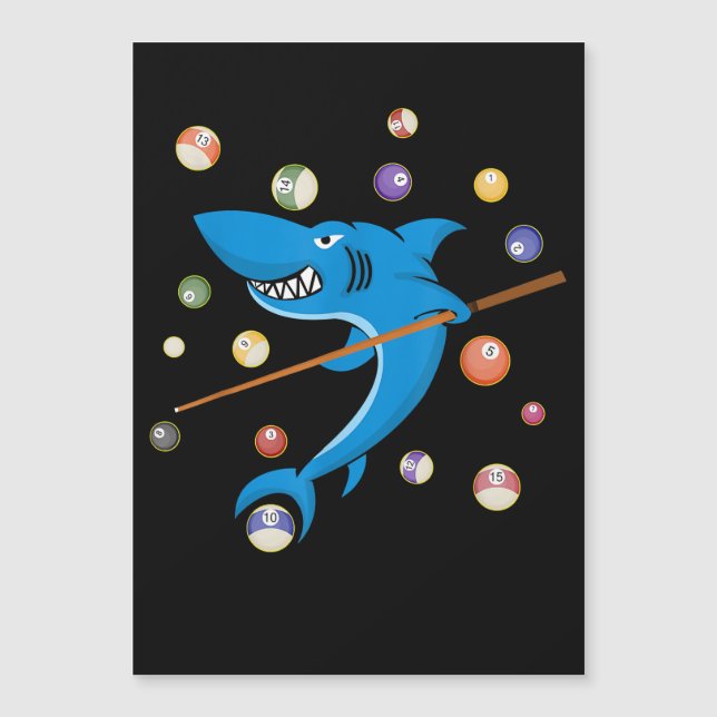 Billiard Shark 8 Ball Player Mesa de billar Cue St (Anverso)