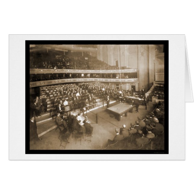 Billiards Chicago IL Photo 1906 (Anverso (Horizontal))