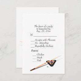 Billiards RSVP con Entree Choice White