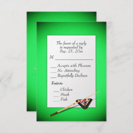 Billiards RSVP con opción Entree