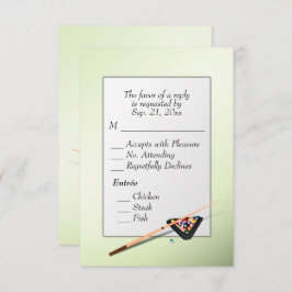 Billiards RSVP con opción Entree