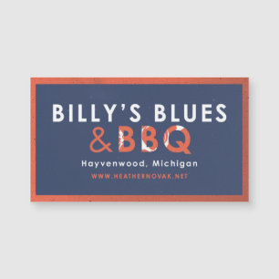 ¡Billy's Blues & BBQ Magnet!