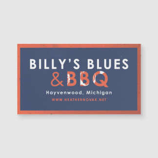 ¡Billy's Blues & BBQ Magnet!