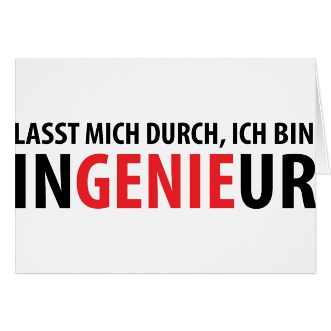 Bin Ingenieur de Ich (Anverso (Horizontal))