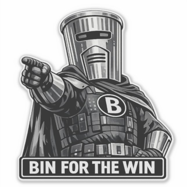 Bin Sentinel: Bin para la Victoria Pegatina Imperm (Anverso)